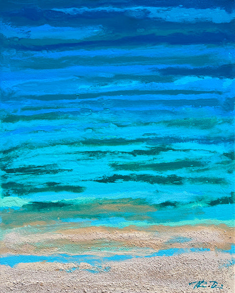Turquoise Beach 8 16x20 Painting