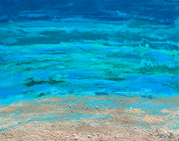 Turquoise Beach 9 20x16 Painting
