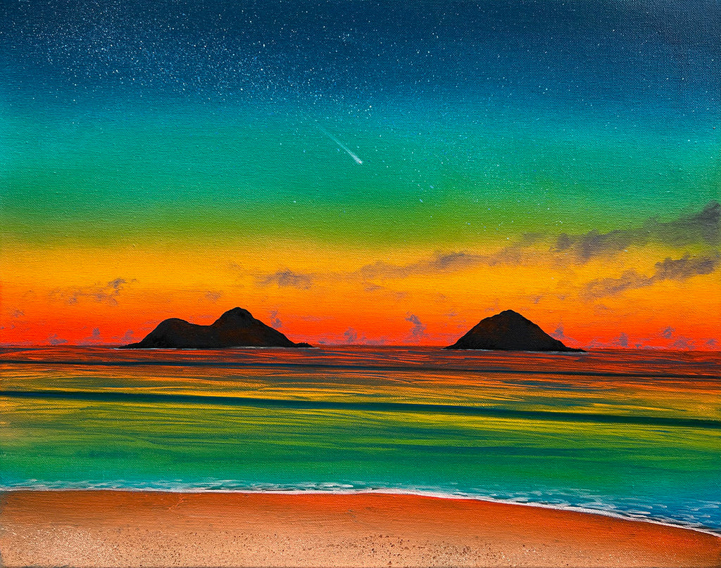 Turquoise Twilight 20x16 Painting
