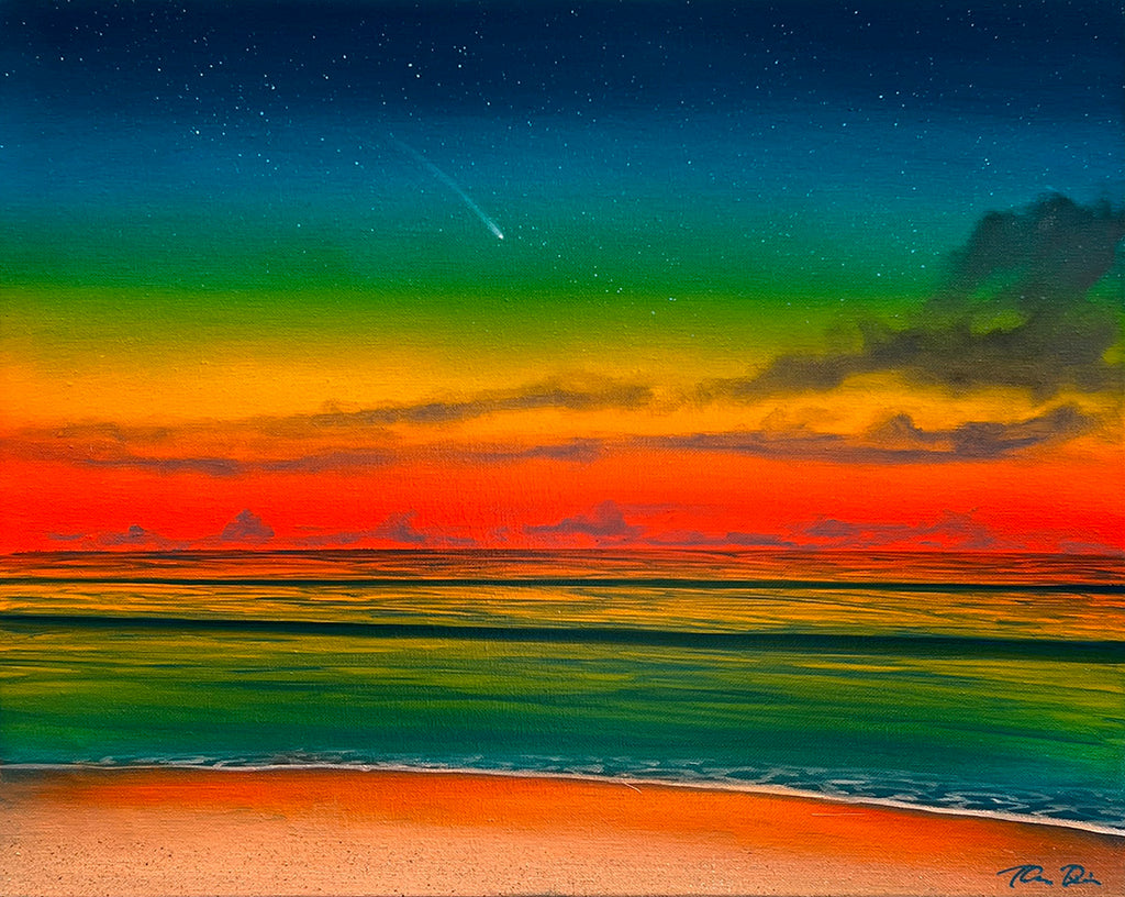 Turquoise Twilight 6 20x16 Painting