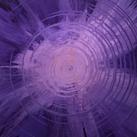 Purple Rings 1 24x24 Painting