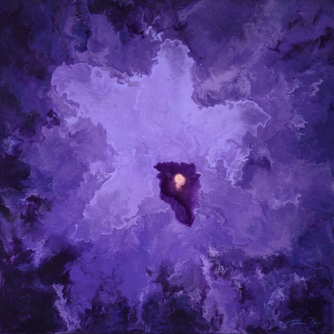 Purple Orchid 4 24x24 Painting