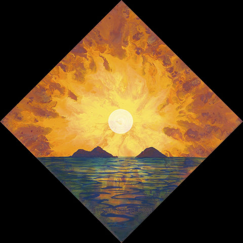 Mokulua Sky Fire 52 12x12 Painting