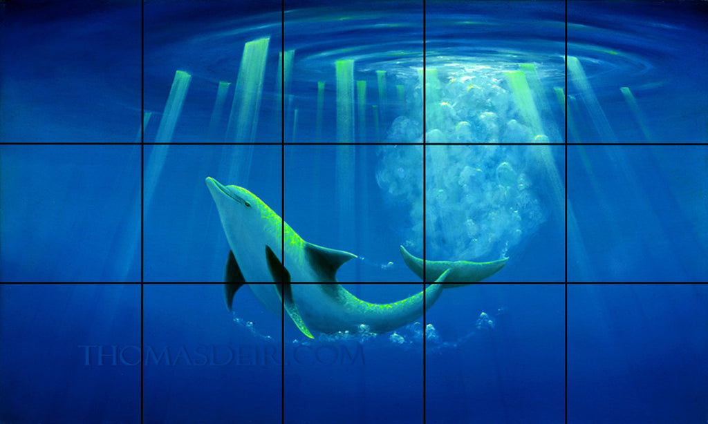 Arc of the Dolphin tile mural