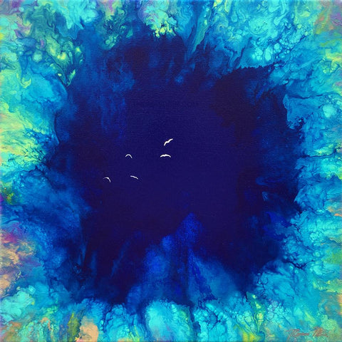 Blue Reef Hole 3 12x12 Painting