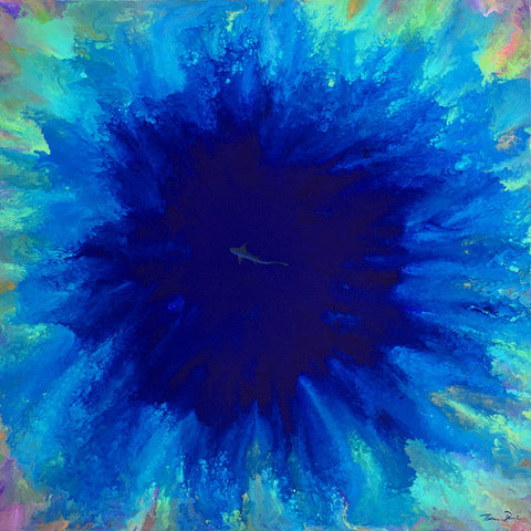Blue Reef Hole 30x30 Painting