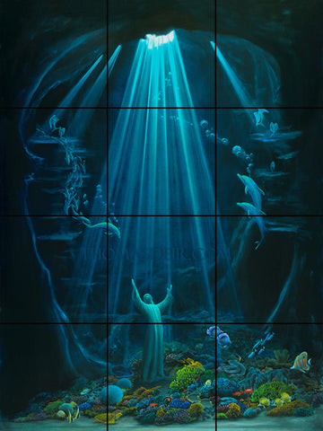 Christ of the Deep Tile Mural