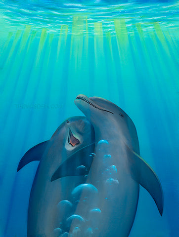Dolphin Flatulence Giclee - NEW!