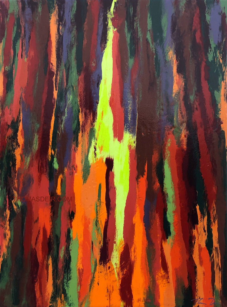 Eucalyptus Lightening Bolt 18x24 Painting