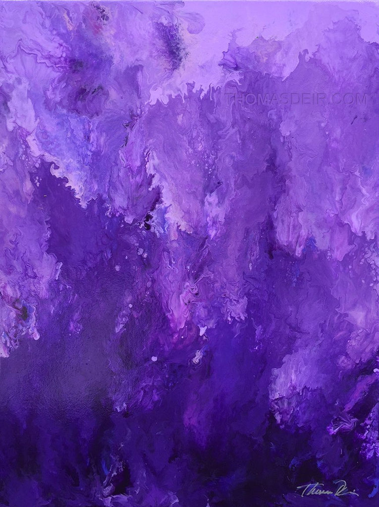 Falling into Purple 12x16 Painting