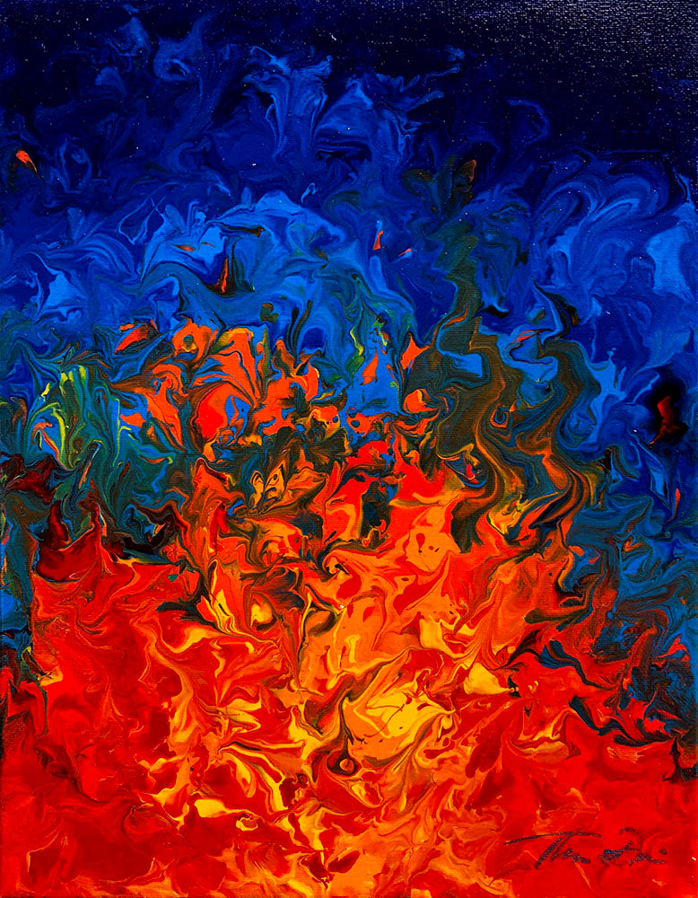 Fire 1 11x14 Painting