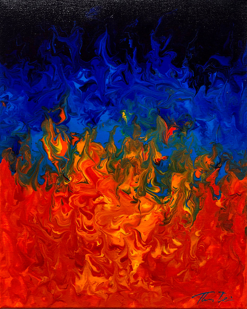 Fire 4 11x14 Painting