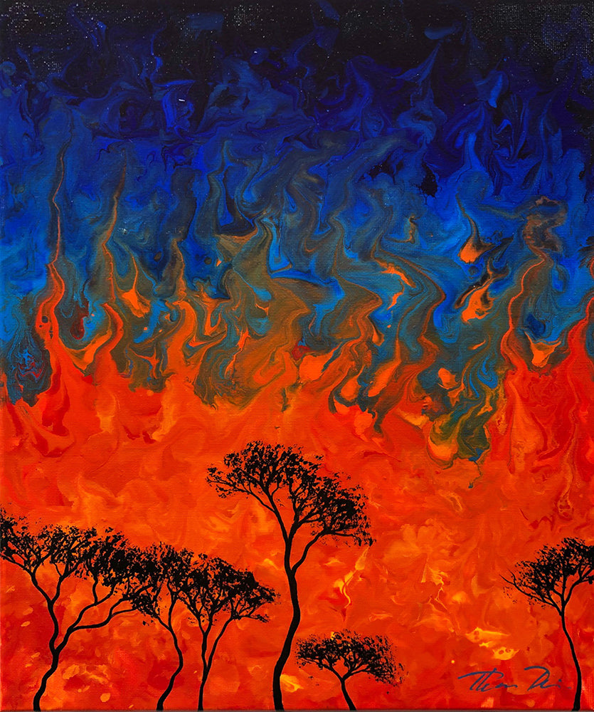 Fire 6 11x14 Painting
