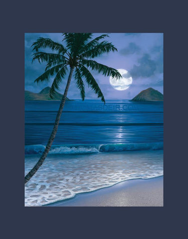 Full Moon Mokuluas Matted Print