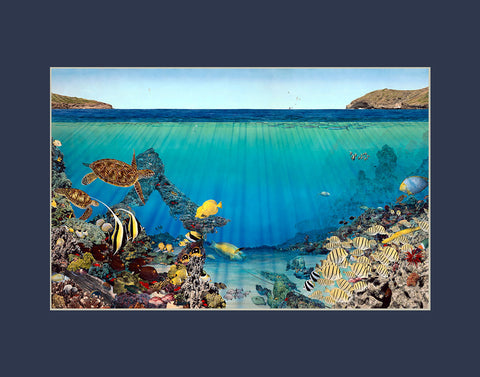 Hanauma Bay Hawaii art prints gift print
