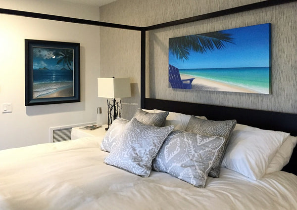 Hawaii beach painting bedroom wall art