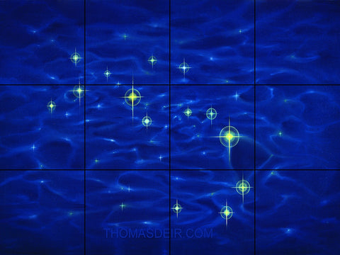 Hawaiian Island Reflection Tile Mural