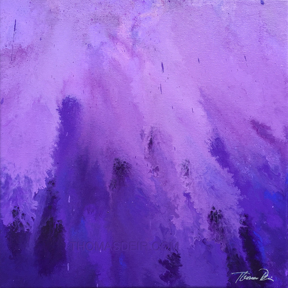 Jacaranda Bloom Painting