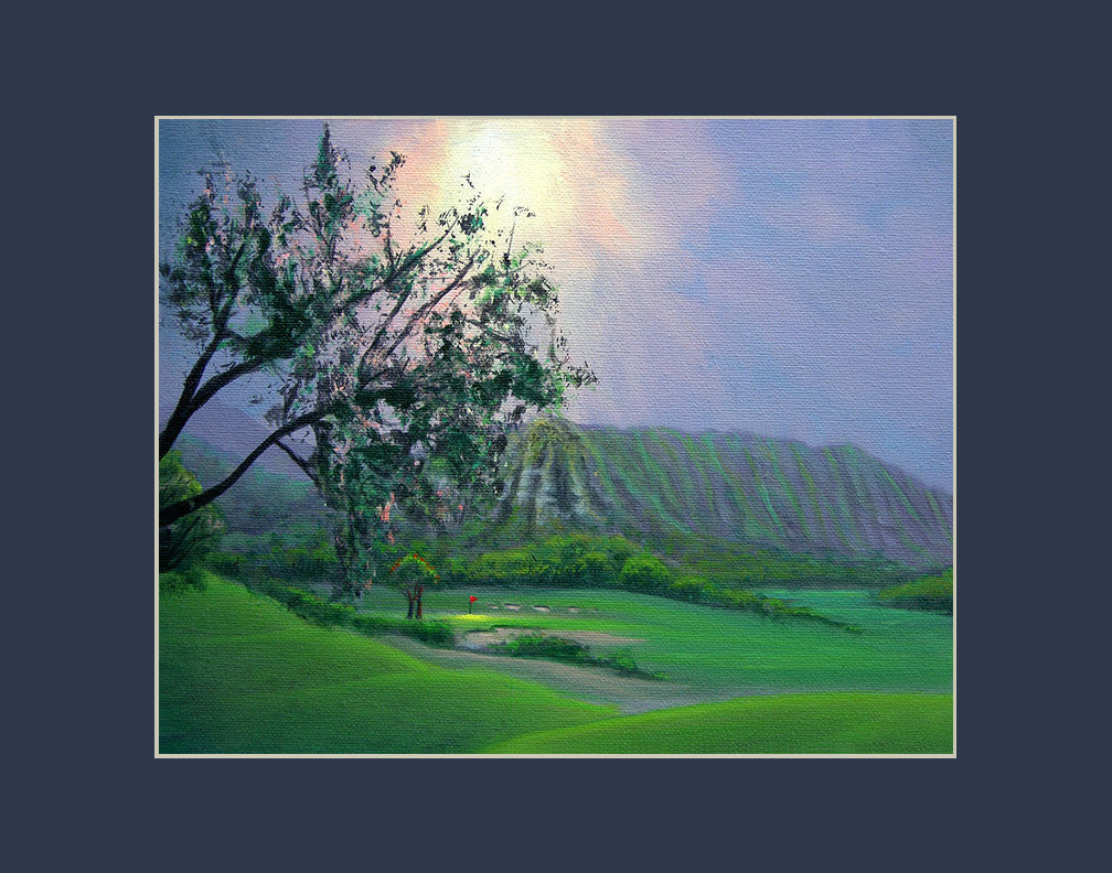 Koolau Golf Course Hawaii art prints gift print
