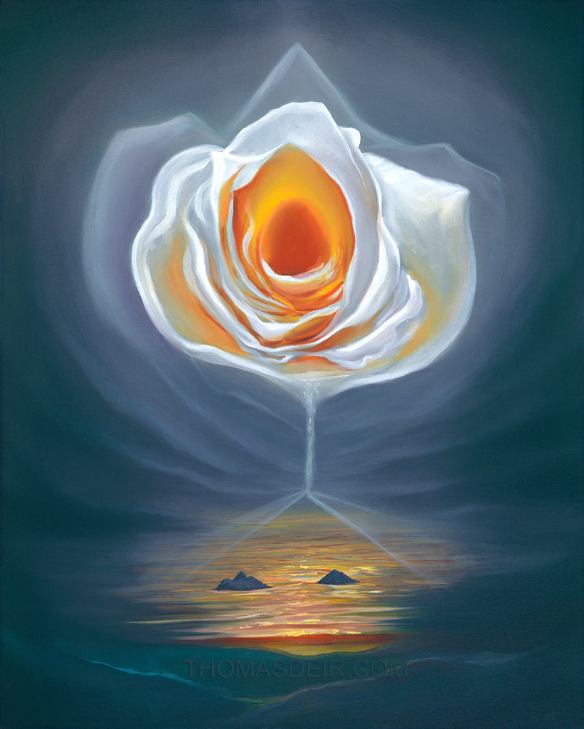 Lanikai Rose 24x30 Painting