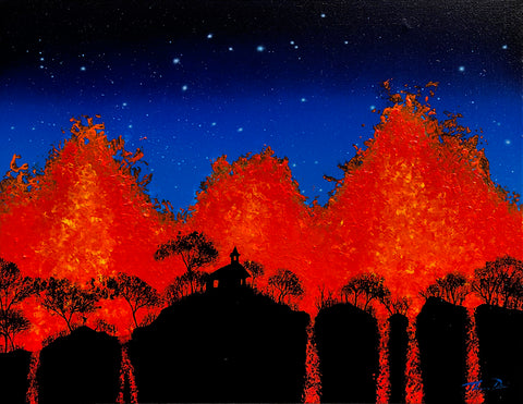 Lava 30 Church 20x16 Painting