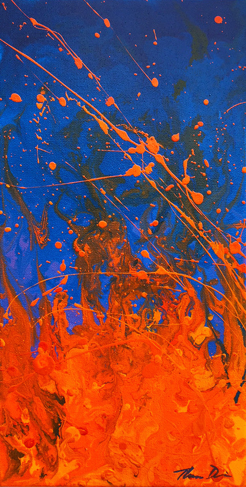 Lava Sketch 1 8x16 Painting