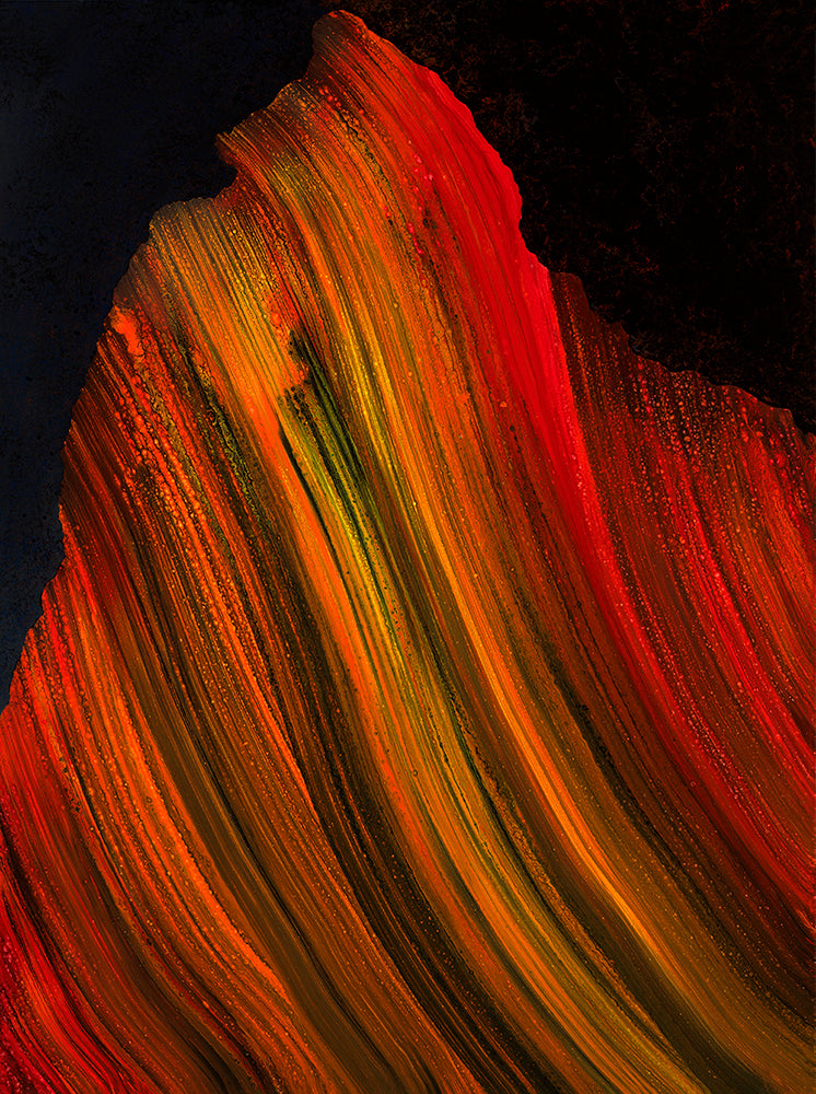 Lavascape Full Throttle 36x48 Painting