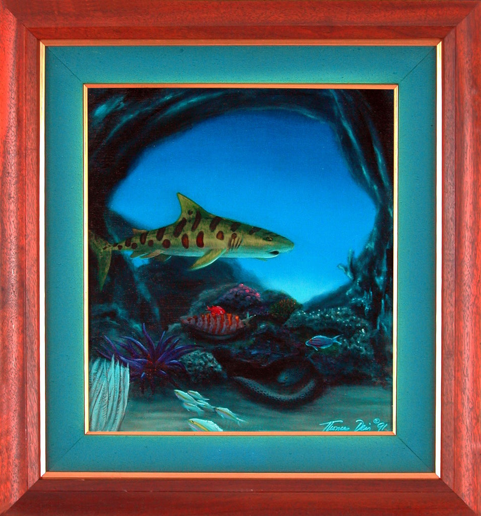 Leopard Shark Framed Painting