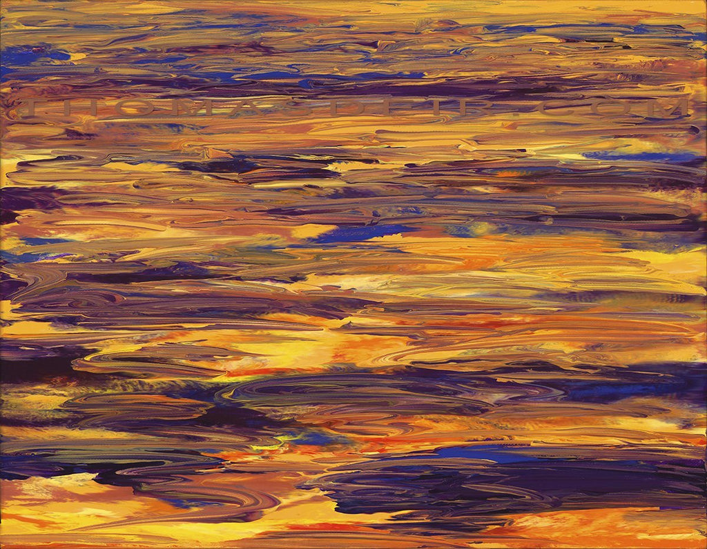Liquid Orange 20x14 Painting