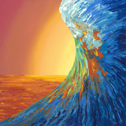 Liquid Stoke Wave 30x30 Painting