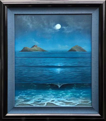 Mokulua Moonbow 20x24 Study Framed Painting