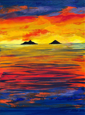 Mokulua Sunrise Painting