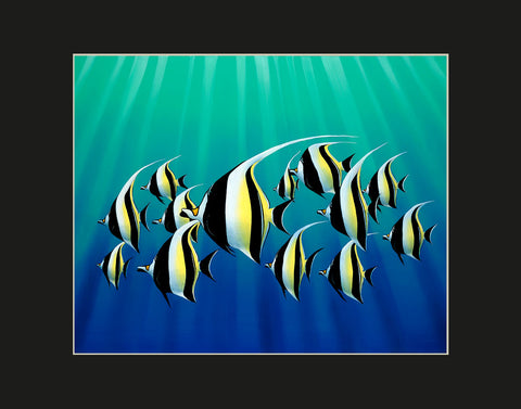 Moorish Idols Matted Print