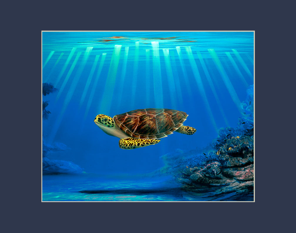 Myrtle the Turtle's Mommy Matted Print