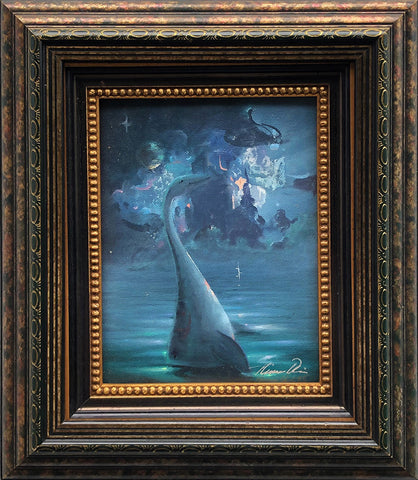 Nessie Lives! Final Color Sketch 10x12 Framed Painting