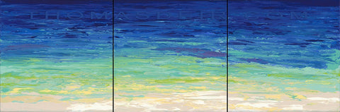 Ocean Reflection Triptych 1 Painting