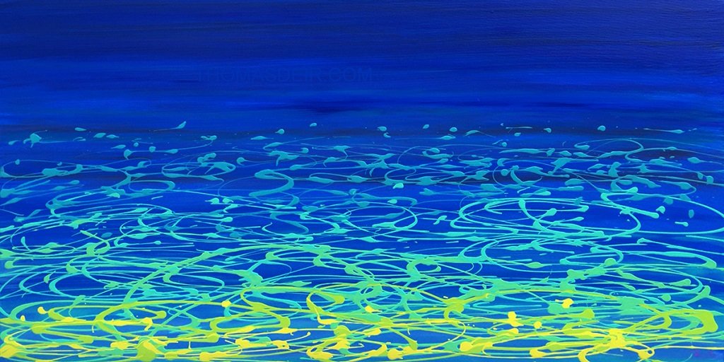 Ocean Reflection 48x24 GW Painting