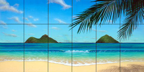 Paradise Rainbow Tile Mural