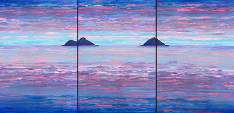 Hawaii Abstract Painting Sunrise
