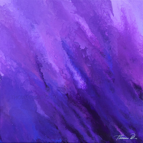 Purple Icicles Painting