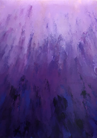 Purple Jacaranda Mist Painting