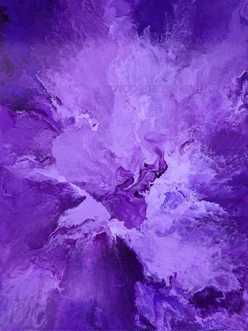 Purple Peace Bird Painting
