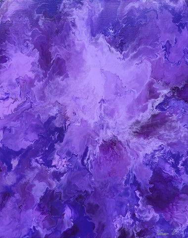 Purple Water Orchid 16x20 Painting GW