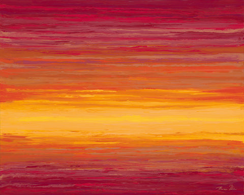 Hawaii Abstract Painting Sunset