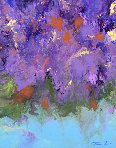 Reflections of Purple and Red Painting