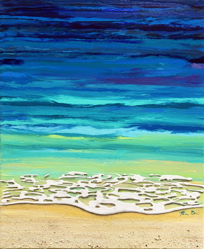 Sea Foam Blues 1 Painting