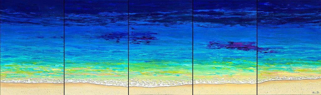 Hawaii abstract painting beach art