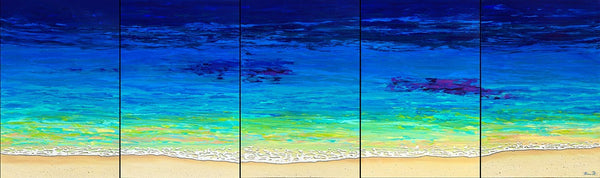 Hawaii abstract painting beach art