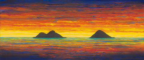 Sunrise Lanikai 48x20 Painting