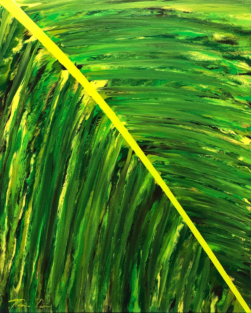 Tropical Frond Right 36x48 Painting